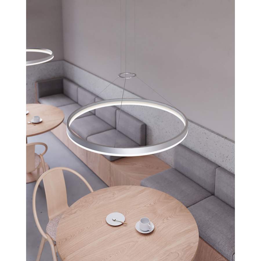 Sonneman Corona 32" LED Pendant with Frosted Shade