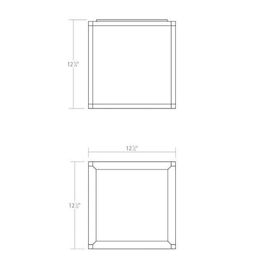 Sonneman Cubix 1 Light Tall LED Surface Mount