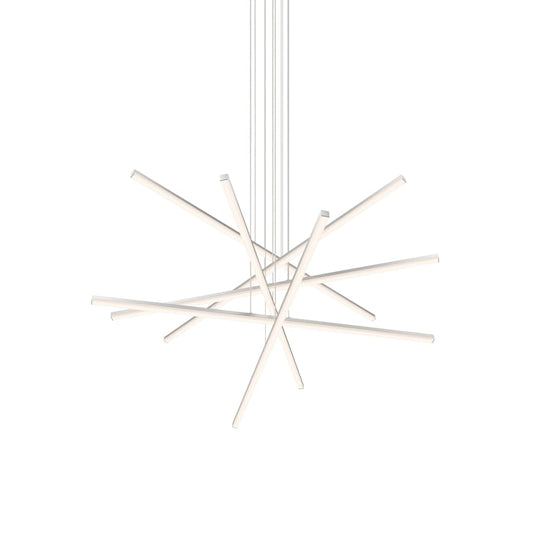 Sonneman Stix 40" Wide 6 Arm LED Chandelier