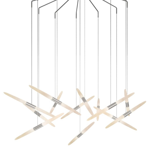 Sonneman Ballet 46" Wide 13 Light Chandelier