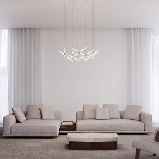Sonneman Ballet 46" Wide 13 Light Chandelier
