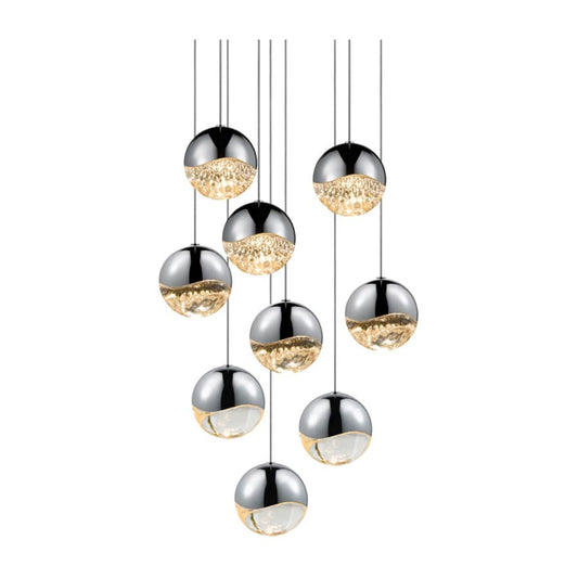 Sonneman Grapes 9 Light 14" Wide LED Suspension Multi Light Pendant