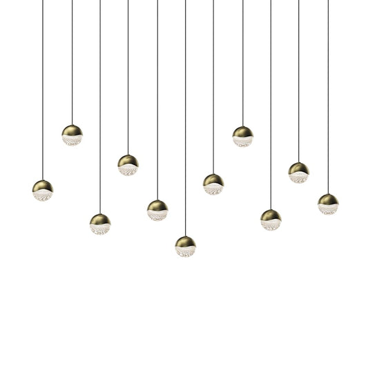 Sonneman Grapes 11 Light 37" Wide LED Suspension Linear Pendant