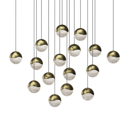 Sonneman Grapes 16 Light 24" Wide LED Suspension Multi Light Pendant