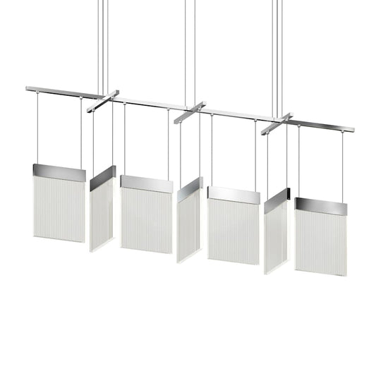 Sonneman V Panels 56" Wide Suspension Linear Pendant