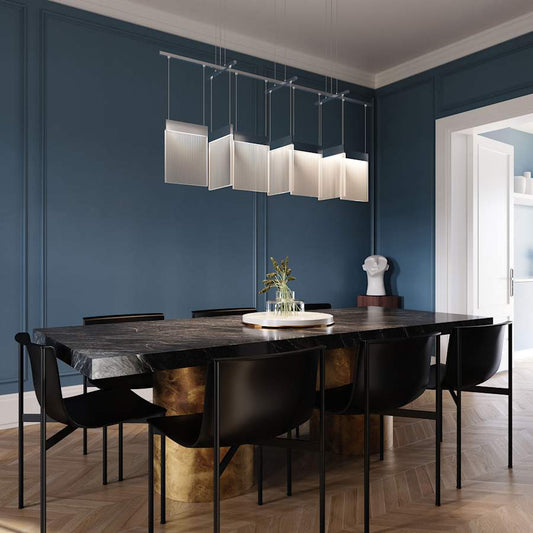 Sonneman V Panels 56" Wide Suspension Linear Pendant