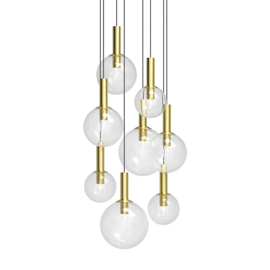 Sonneman Bubbles 8 Light 29" Wide Multi Light Pendant