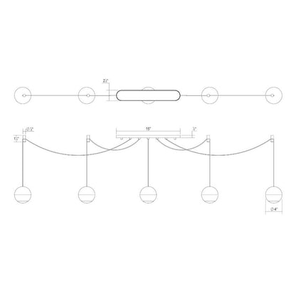 Sonneman Hemisphere 15" Wide LED Linear Pendant