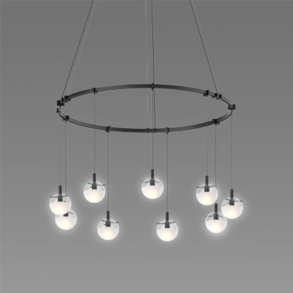 Sonneman Suspenders LED Single Ring Multi Light Pendant