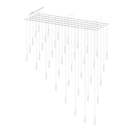 Sonneman Suspenders 117" Wide LED Abstract Linear Chandelier