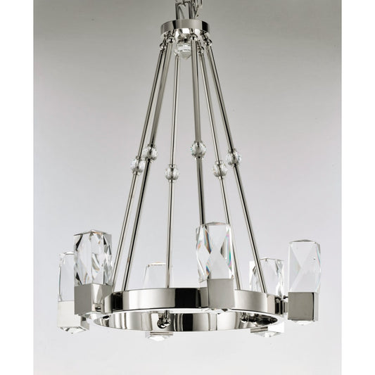 Studio M Empire 12 Light 26-1/2" Wide Integrated LED Chandelier with Faceted Crystal Shades