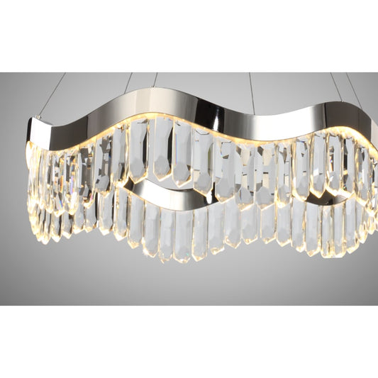 Studio M Rolland 30" Wide LED Crystal Pendant