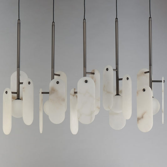Studio M Megalith 5 Light 48" Wide LED Linear Chandelier by Nina Magon