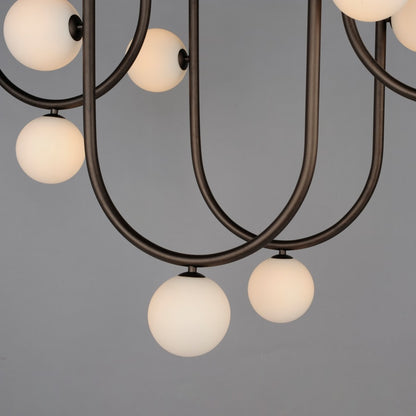 Studio M Contour 16 Light 52" Wide LED Abstract Linear Pendant by Nina Magon