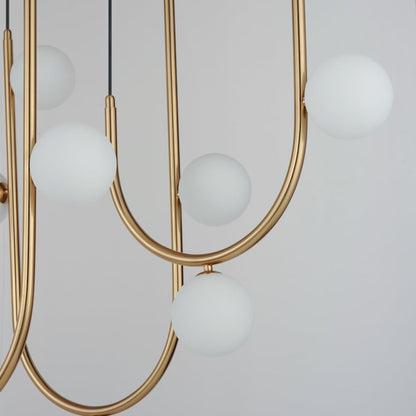 Studio M Contour 16 Light 52" Wide LED Abstract Linear Pendant by Nina Magon