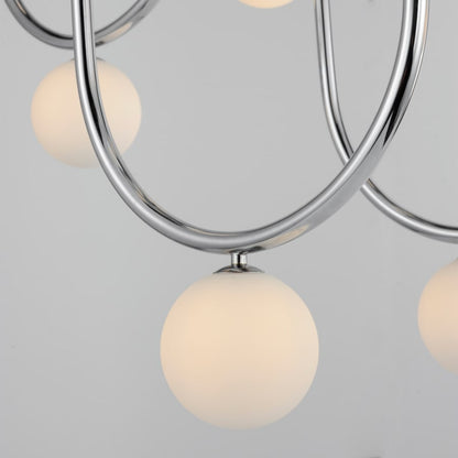 Studio M Contour 16 Light 52" Wide LED Abstract Linear Pendant by Nina Magon