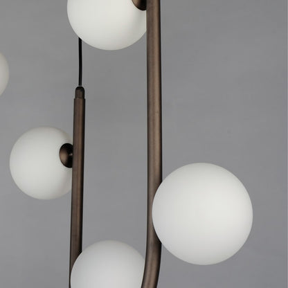 Studio M Contour 16 Light 52" Wide LED Abstract Linear Pendant by Nina Magon