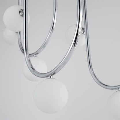 Studio M Contour 16 Light 52" Wide LED Abstract Linear Pendant by Nina Magon