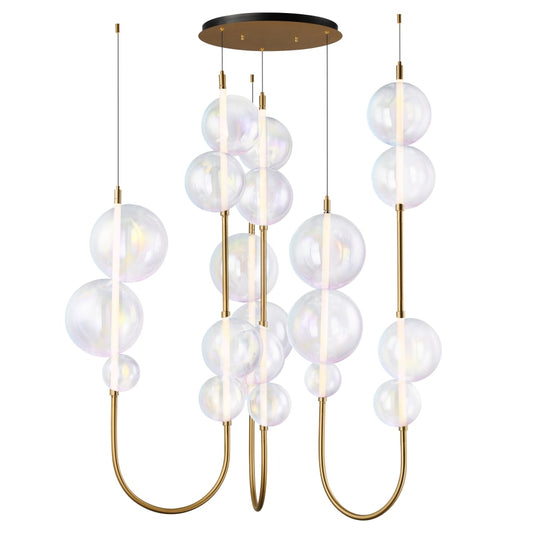 Studio M Dreamer 59" Wide LED Abstract Multi Light Pendant