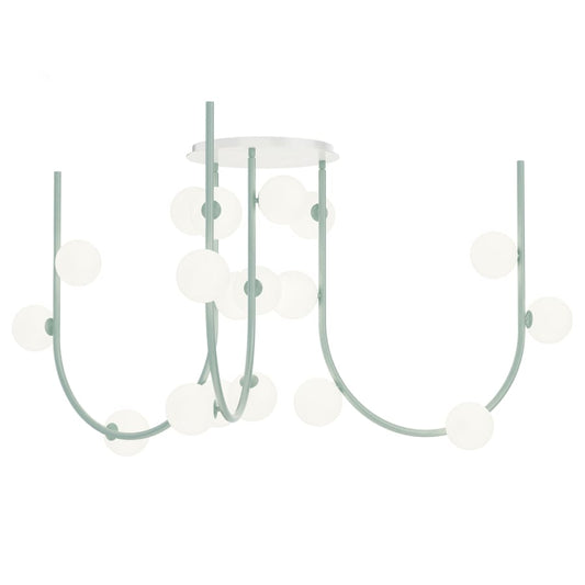 Studio M Contour 15 Light 47" Wide LED Chandelier by Nina Magon