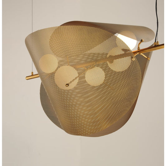 Studio M Chips 5 Light 49" Wide LED Linear Chandelier by Mat Sanders