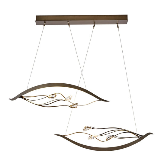 Synchronicity Courb¨¦ 45-5/16" Wide Integrated LED Linear Chandelier