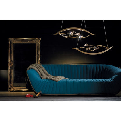 Synchronicity Courb¨¦ 45-5/16" Wide Integrated LED Linear Chandelier