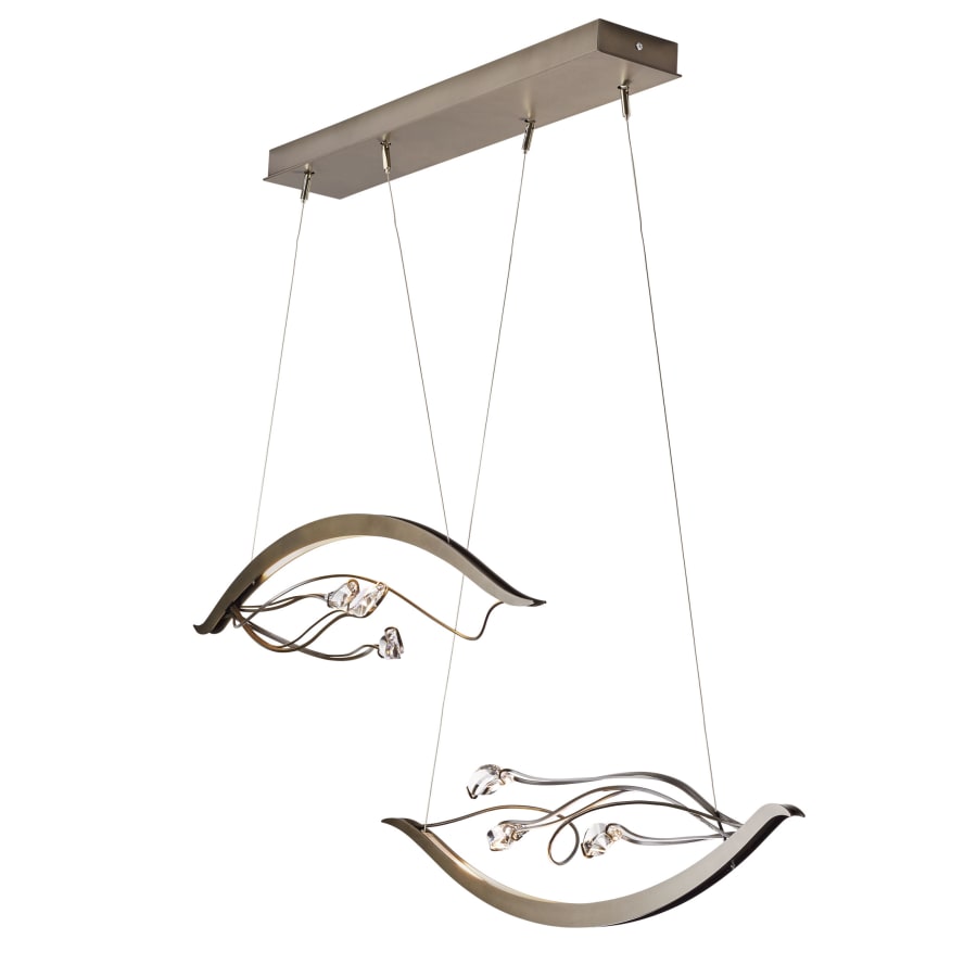 Synchronicity Courb¨¦ 45-5/16" Wide Integrated LED Linear Chandelier