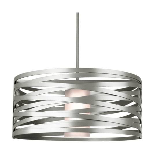 Hammerton Studio Tempest Single Light 24" Wide Drum Chandelier - Medium (E26) with Frosted Glass Shade