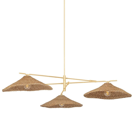Troy Lighting Valier 3 Light 72" Wide Chandelier