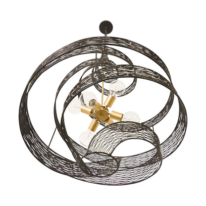 Varaluz Flow 6 Light 26" Wide Abstract Chandelier