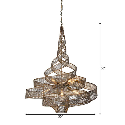 Varaluz Flow 6 Light 30" Wide Abstract Chandelier
