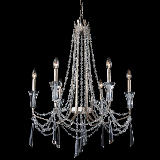 Varaluz Barcelona 6 Light 27" Wide Crystal Chandelier