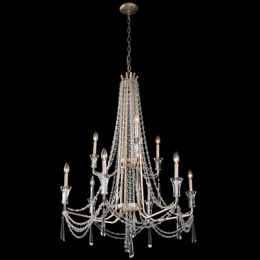 Varaluz Barcelona 9 Light 35" Wide Crystal Chandelier
