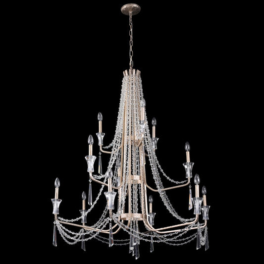 Varaluz Barcelona 12 Light 44" Wide Crystal Chandelier