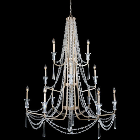 Varaluz Barcelona 12 Light 44" Wide Crystal Chandelier