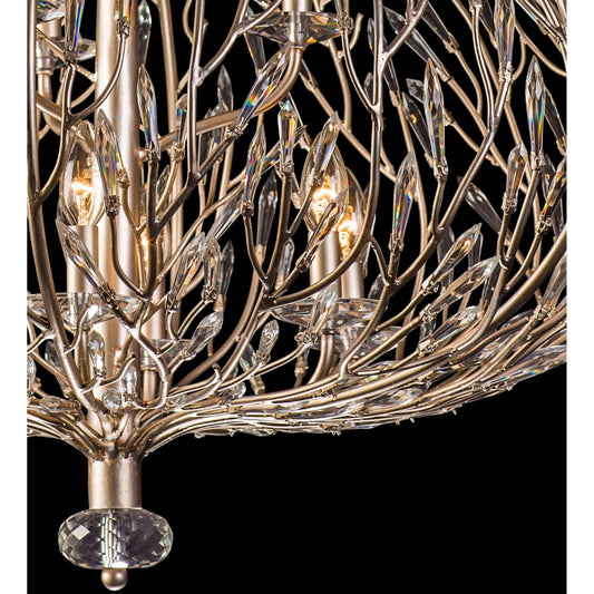 Varaluz Bask 9 Light 32" Wide Crystal Abstract Chandelier