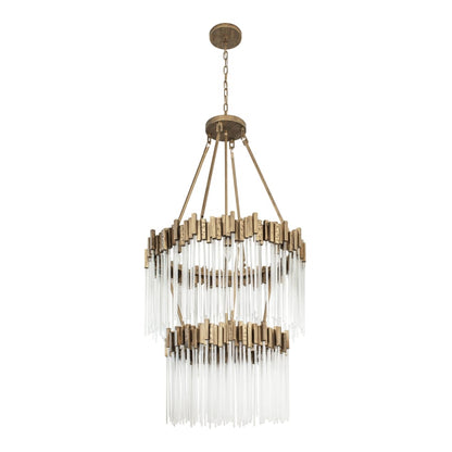 Varaluz Matrix 14 Light 30" Wide Waterfall Chandelier
