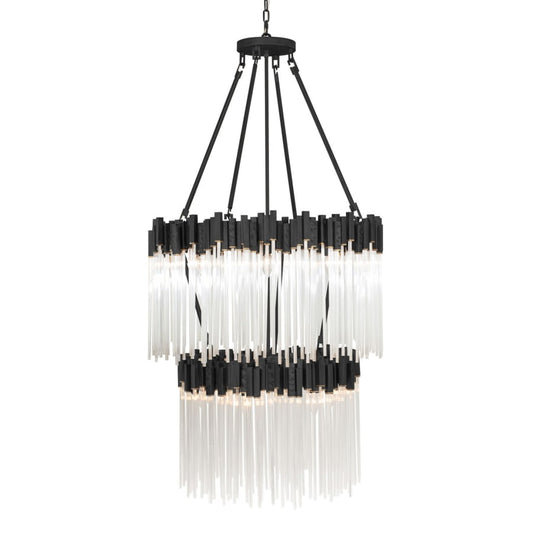 Varaluz Matrix 14 Light 30" Wide Waterfall Chandelier