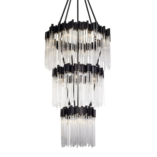 Varaluz Matrix 18 Light 30" Wide Waterfall Chandelier
