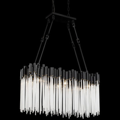 Varaluz Matrix 6 Light 37" Wide Linear Chandelier