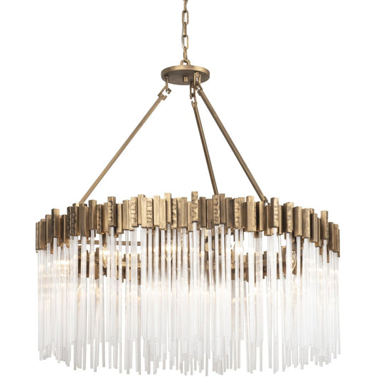 Varaluz Matrix 12 Light 40" Wide Ring Chandelier