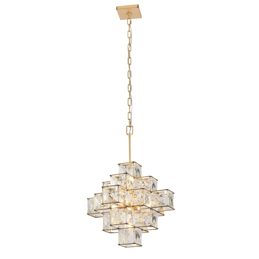 Varaluz Cubic 6 Light 26" Wide Crystal Chandelier