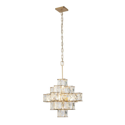 Varaluz Cubic 6 Light 26" Wide Crystal Chandelier