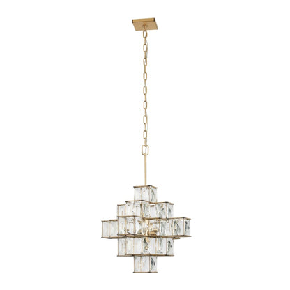 Varaluz Cubic 6 Light 26" Wide Crystal Chandelier