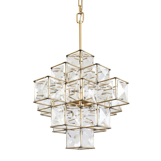 Varaluz Cubic 6 Light 26" Wide Crystal Chandelier