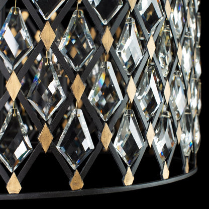Varaluz Windsor 8 Light 36" Wide Crystal Drum Chandelier