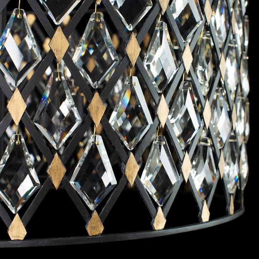Varaluz Windsor 8 Light 36" Wide Crystal Drum Chandelier
