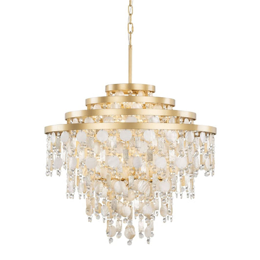Varaluz Kalani 10 Light 28" Wide Waterfall Chandelier