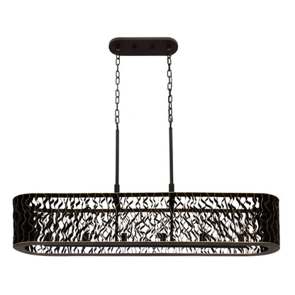 Varaluz Estela 6 Light 48" Wide Linear Pendant
